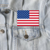 Badge American Flag Button  (Insitu)