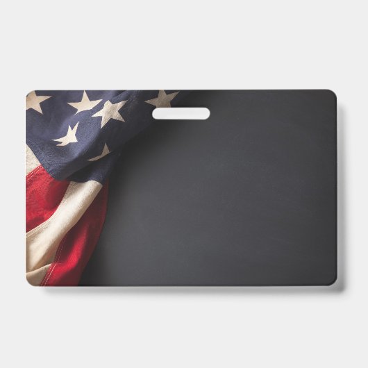 Badge American Flag on a Chalkboard (Avant)