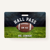 Badge American Football Gym Teacher Hall Pass (Devant)