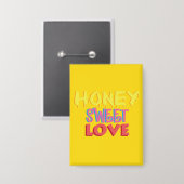 Badge Amour doux comme le miel (Recto/Verso)