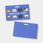 Badge Amusant cadre multicolore   (Avant & arrière)