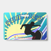 Badge Amusement de surf d'été Thunder_Cove (Arrière)