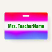 Badge Amusement multicolore Arc-en-ciel-Comme le motif + (Dos)