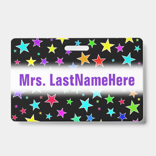 Badge Amusement, profil sous convention astérisque (Front)