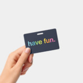 Badge Amusez-vous (Manuel / portable)