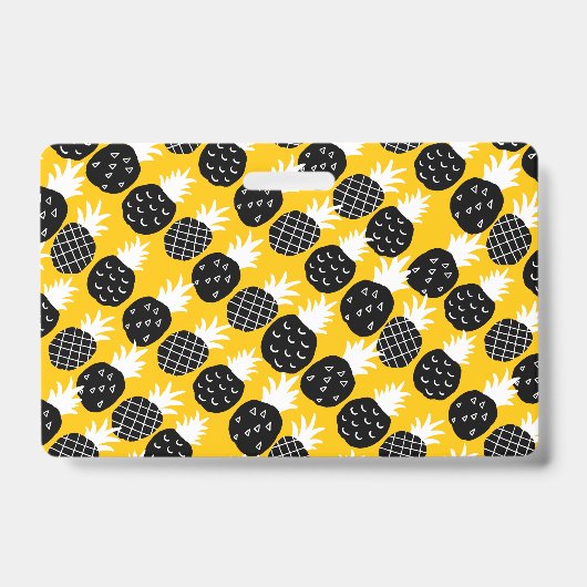 Badge Ananas noir (Avant)