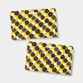 Badge Ananas noir (Avant & arrière)