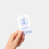 Badge Ancre bleue marine | WEDDING PLANNER (À main)