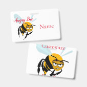 Badge Angry Bee Thunder_Cove (Avant & arrière)