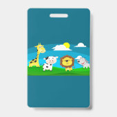 Badge Animaux caricaturaux (Back)