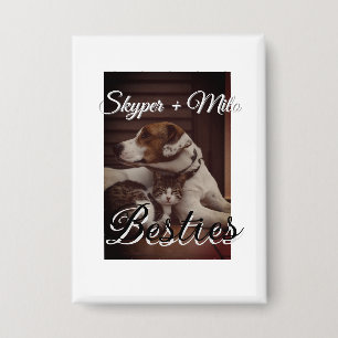 Badge Animaux de compagnie amis besties ajouter nom anim