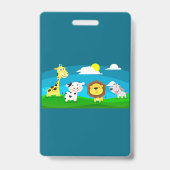 Badge Animaux de dessin animé       (Arrière)