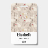 Badge Animaux mignons des pays nordiques (Arrière)