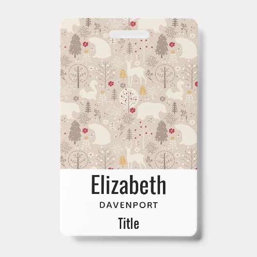 Badge Animaux mignons des pays nordiques (Avant)