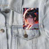 Badge anime cute girl design (Insitu)