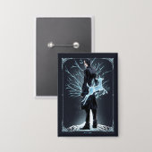 Badge Anime du Patronus de biche de Severus Snape (Recto/Verso)