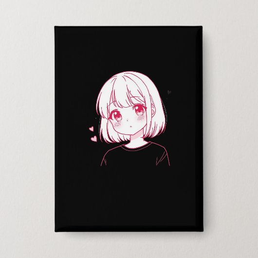 Badge "Anime Love Vibes" (Recto)