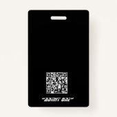 Badge Anniversaire Bash -badge d'invitation personnalisa (Dos)