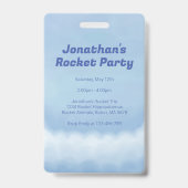 Badge Anniversaire de Hippo Fusée (Arrière)