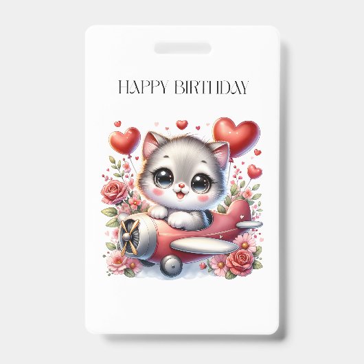 Badge Anniversaire de Kitten Pilot (Avant)