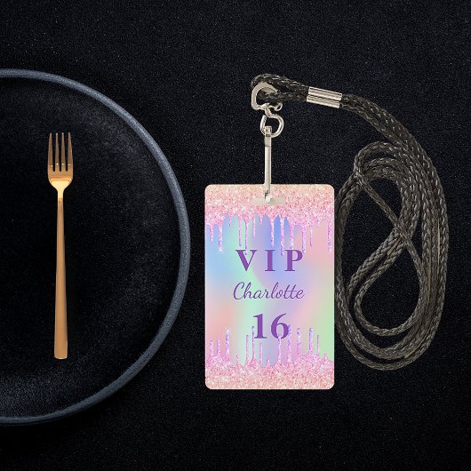 Badge Anniversaire fête arc-en-ciel nom de la parties sc