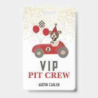 Anniversaire Garçons Voiture de Course Rouge VIP