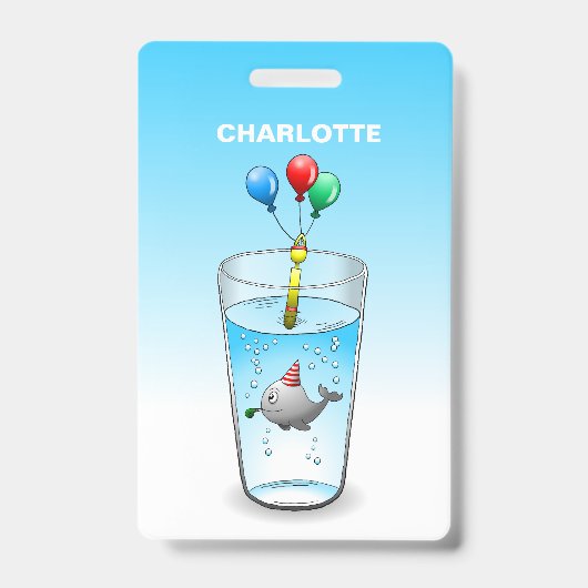 Badge Anniversaire Pool Party (Avant)