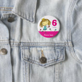 ♥ BADGE ♥ Anniversaire rose princesse quel que soi (En situation)
