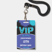 Badge Anniversaire VIP personnalisé (Avant avec lanière)