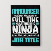 Badge Annonceur Titre de l'emploi Compétences profession (Recto)