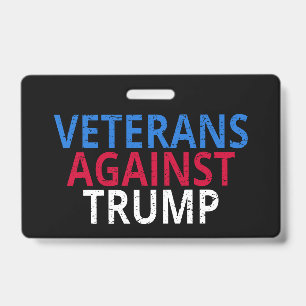 Badge Anti-Trump - Anciens combattants contre Trump