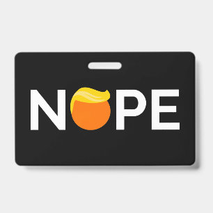 Badge Anti-Trump - Édition Nope