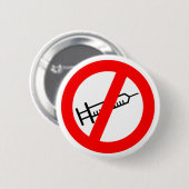 Badge-antivaccin Ronde Button 5,7 Cm (Voorkant /achterkant)