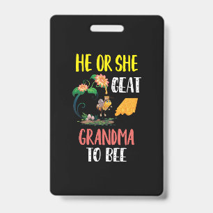 Badge Apiculteur Art Grande Mère à l'abeille 2