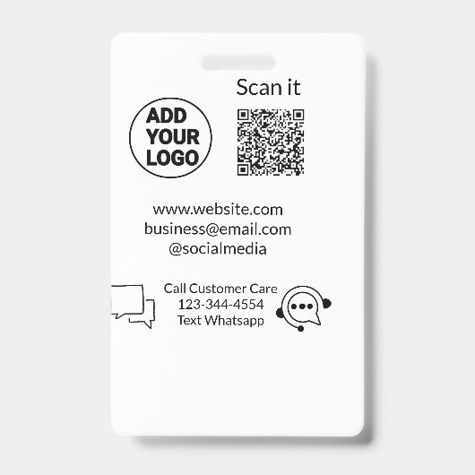 Badge Appeler le texte du service clientèle whatsapp cod (Avant)