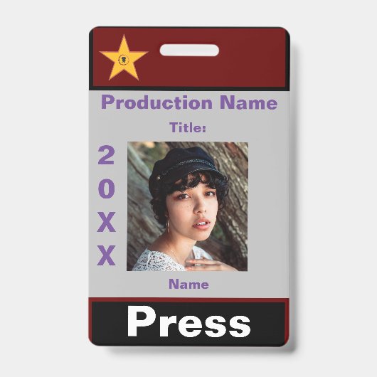 Badge Appuyez sur Pass-1 (Face)