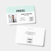 Badge Appuyez sur Simple Photo ID (Avant & arrière)