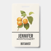 Badge Apricots orange vintage (Arrière)