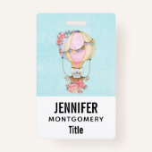 Badge Aquarelle à air chaud (Devant)