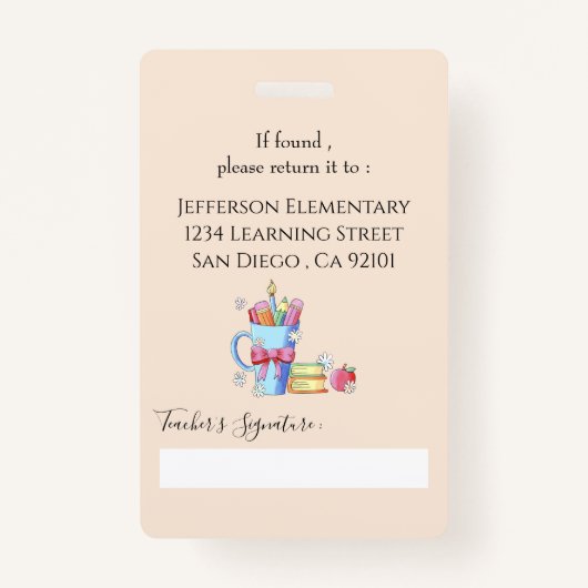 Badge Aquarelle Fournitures d'art Livres Identifiant de (Dos)