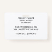 Badge Aquarelle mignonne Rainbow Doula Midwoman (Dos)