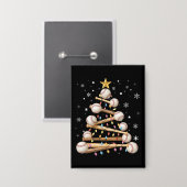 Badge Arbre de Noël de baseball Lumière Noël Amateur de  (Recto/Verso)
