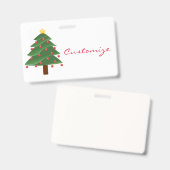 Badge Arbre de Noël Thunder_Cove (Avant & arrière)