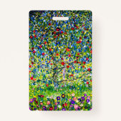 Badge Arbre pomme Gustav Klimt (Dos)