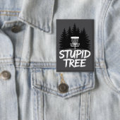 Badge Arbre Stupide Disc Golf Drôle Frisbee Golf Golfeur (Insitu)