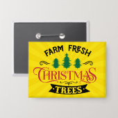Badge Arbres de Noël frais de ferme Design-54394 (Recto/Verso)