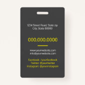 Badge Architecte / Entrepreneur (Dos)