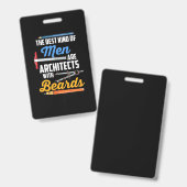 Badge Architectes Masculins Avec Barbe (Avant & arrière)