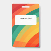 Badge Arcs de couleur vive arrière - plan (Arrière)