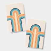 Badge Arcs triples et colorés (Avant & arrière)
